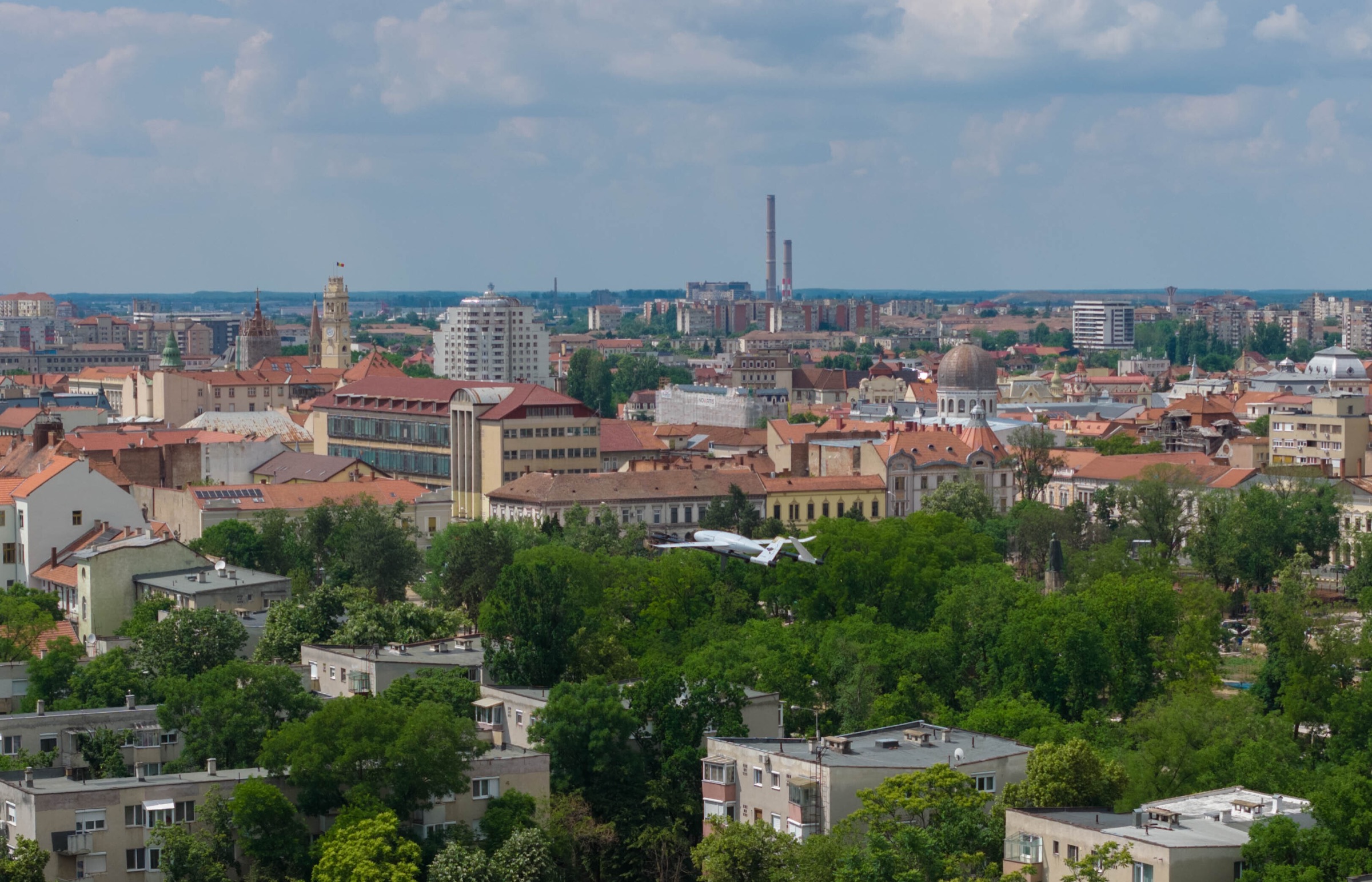 KITE in flight over Oradea