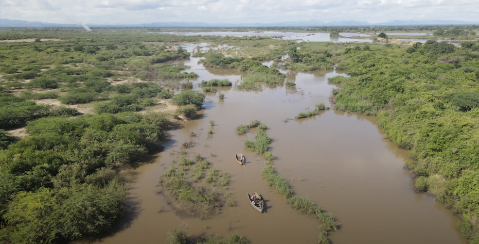 Medical delivery by drone in Malawi flood.